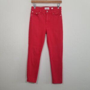 Lucky Brand Bridgette Skinny Stretch Jeans Red Size 6/28 Ankle